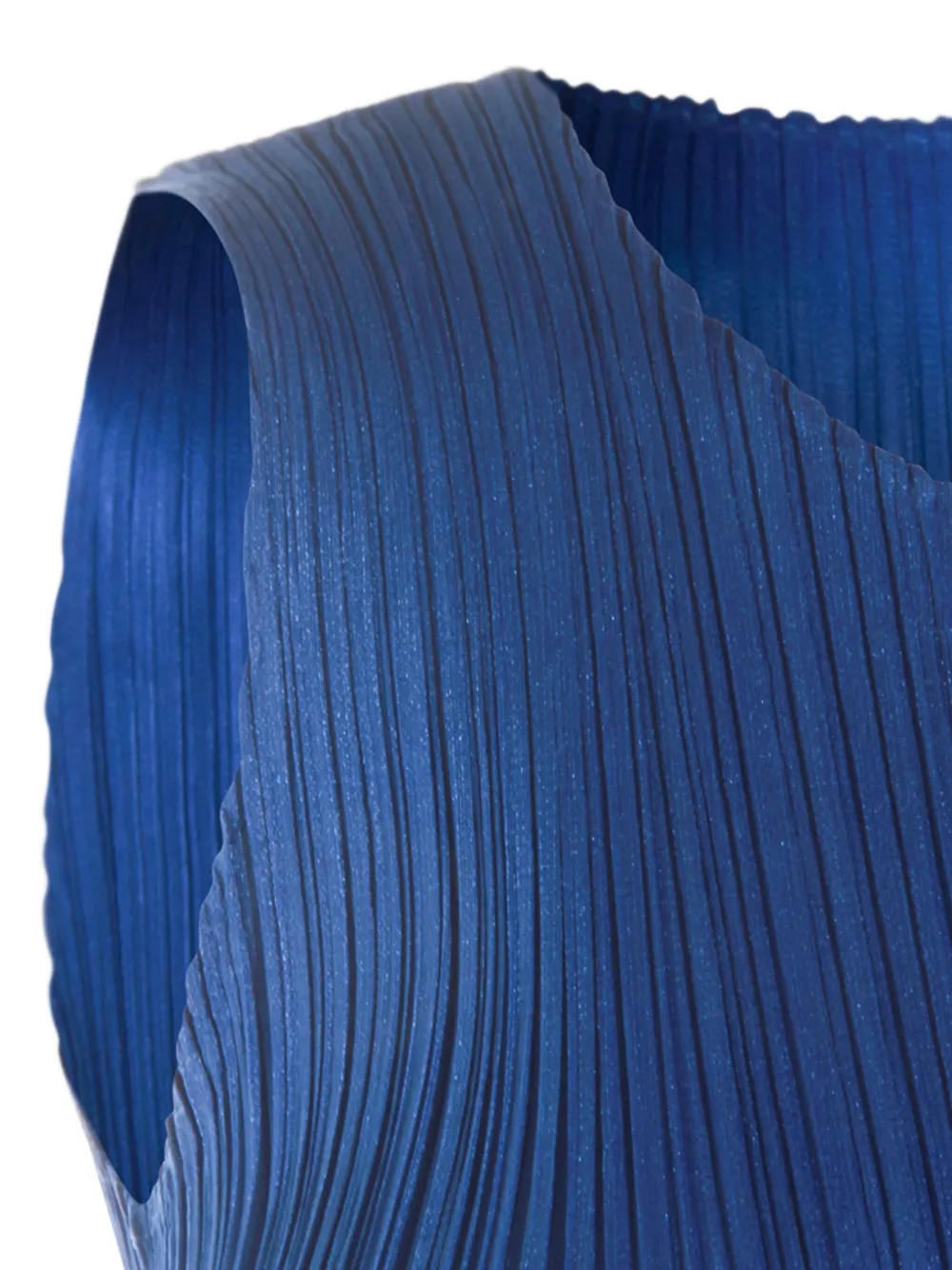 Issey Miyake Pleated Sleeveless Top In Blue