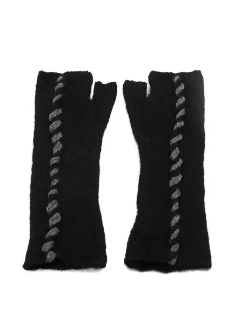 Thom Krom braided fingerless gloves