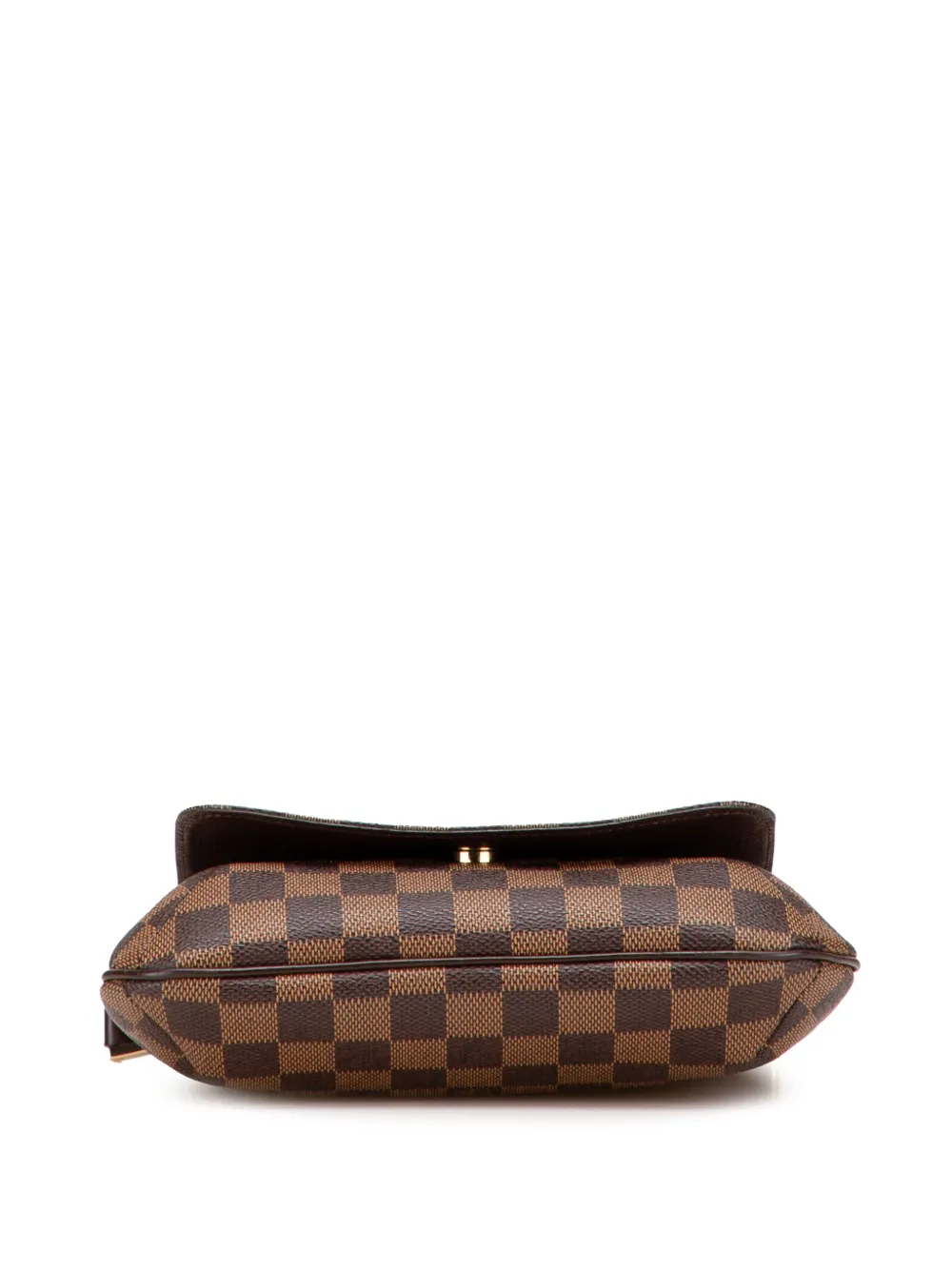 Pre-owned Louis Vuitton 2003 Damier Ebene Musette Salsa Long Strap Crossbody Bag In Brown