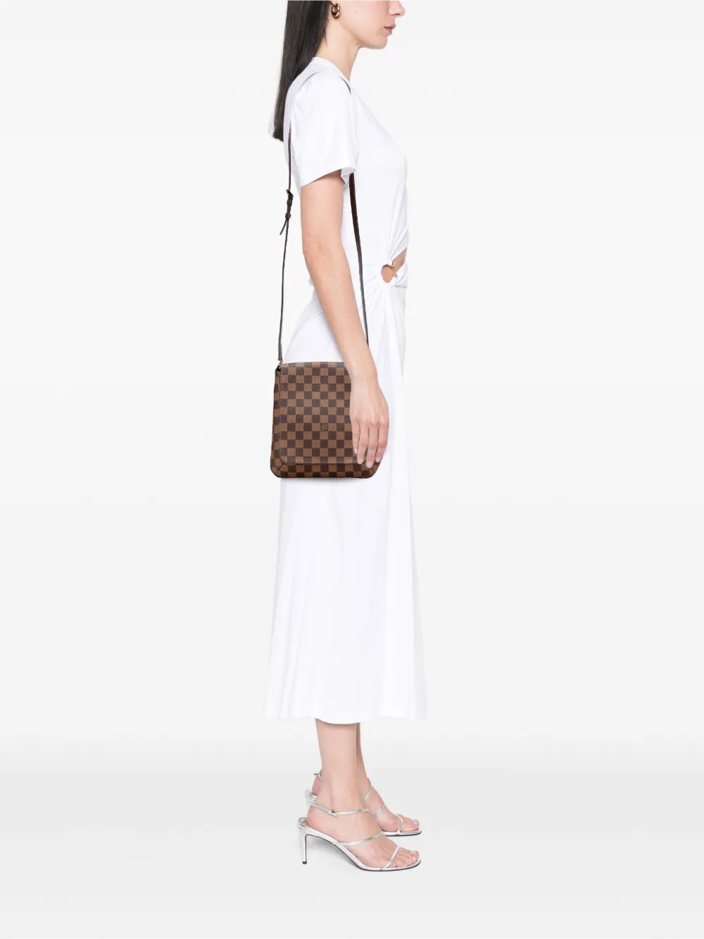 Louis Vuitton Pre-Owned 2003 Damier Ebene Musette Salsa Long Strap crossbody bag | Pre-Owned | Image 2