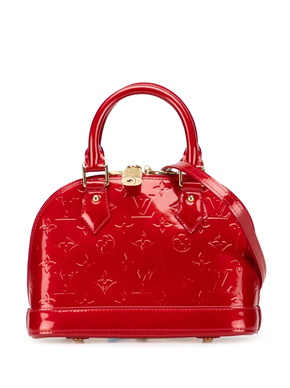 Louis Vuitton Pre-Owned 2017 Monogram Vernis Alma BB satchel | Red | Image 1