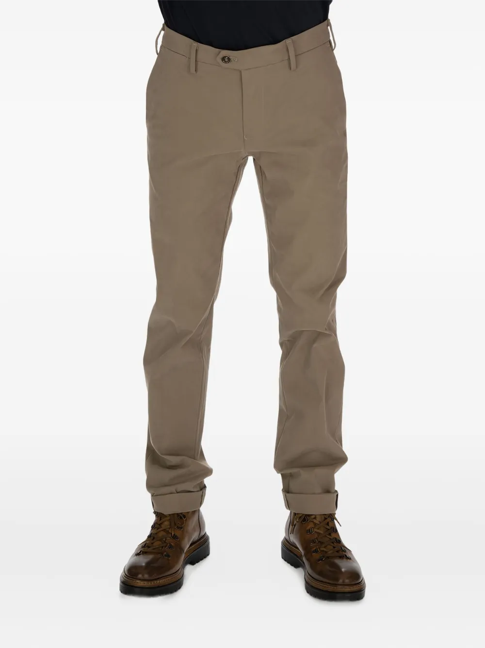 Mason's flat-front chino trousers | Neutrals | Image 1