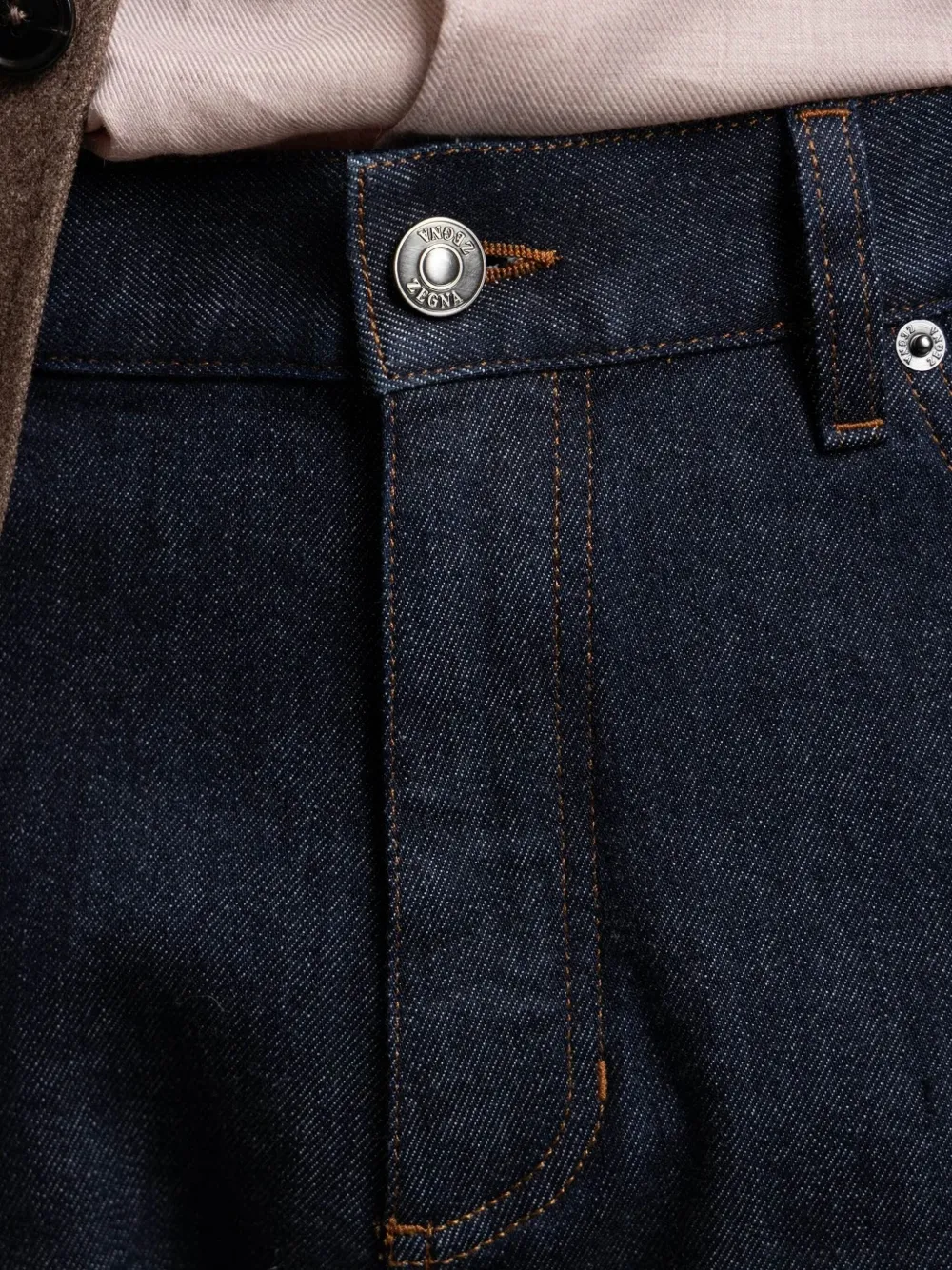 Zegna Straight Jeans In Blue