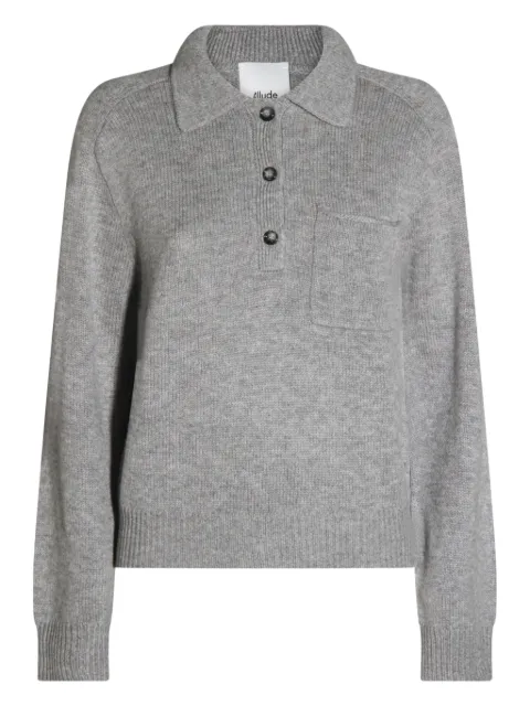 Allude polo-neck patch-pocket sweater
