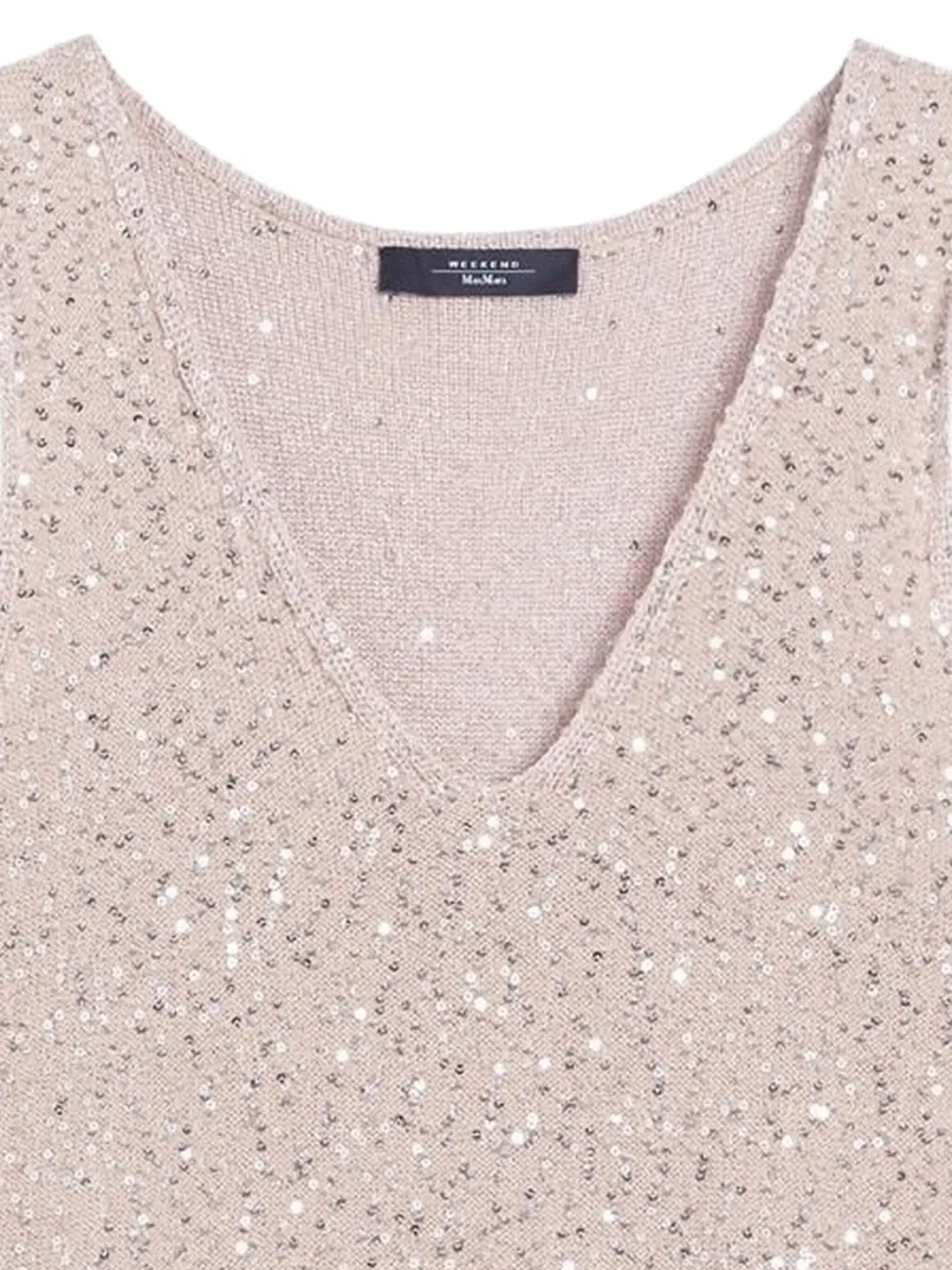 Weekend Max Mara sequin-embellished v-neck top | Vests & Tank Tops | Image 2