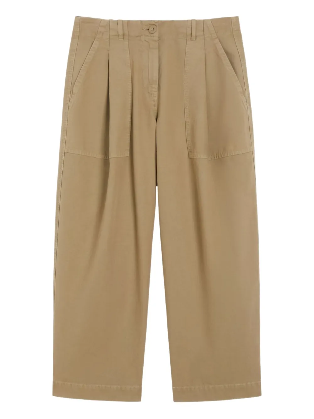 Weekend Max Mara Geplooide broek met opgestikte zak - Beige