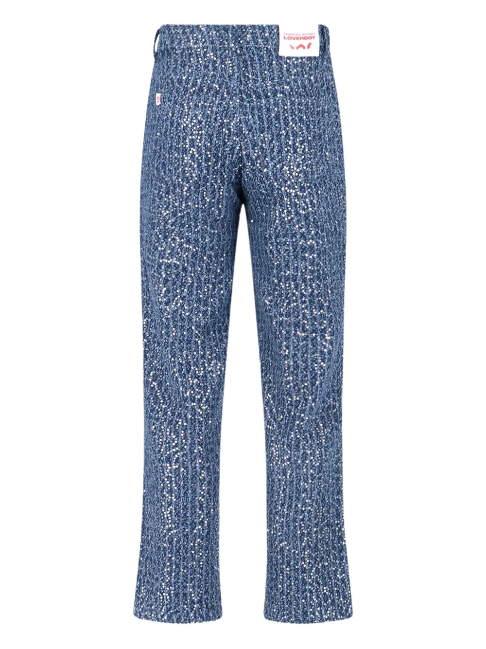 Charles Jeffrey Loverboy Sequin-embellished Jeans In Blue