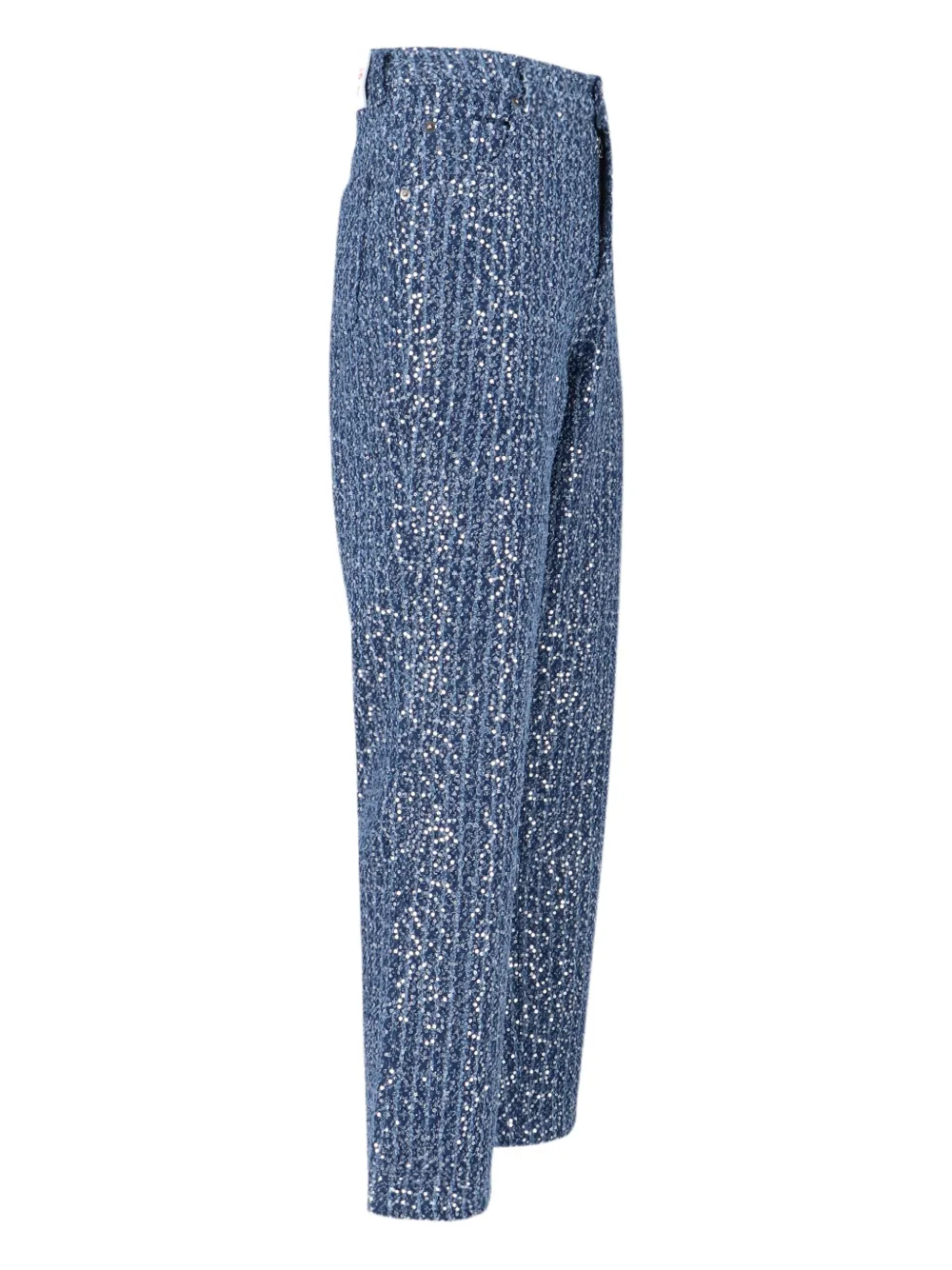 Charles Jeffrey Loverboy Sequin-embellished Jeans In Blue
