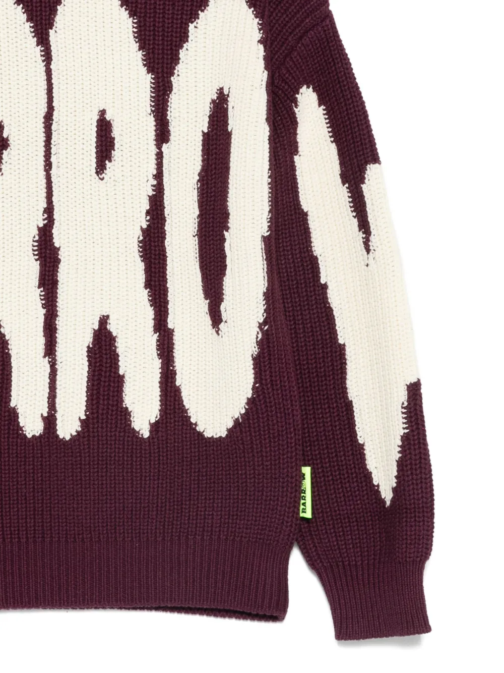 Barrow Logo-detail Knit Sweater In Red