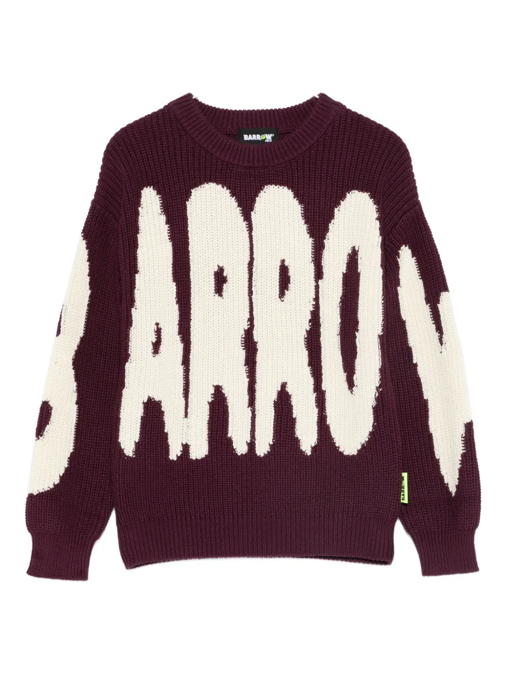 Barrow kids logo-detail knit sweater | Red | Image 1