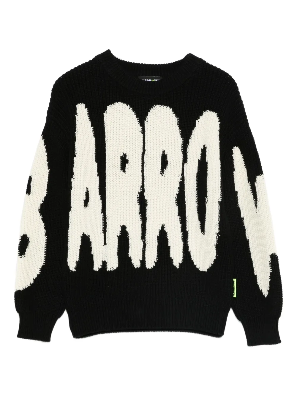 Barrow kids logo-detail sweater - Nero