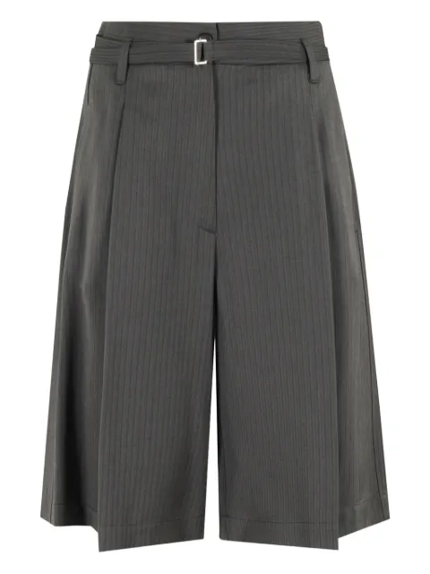 Tela buckle pinstriped shorts