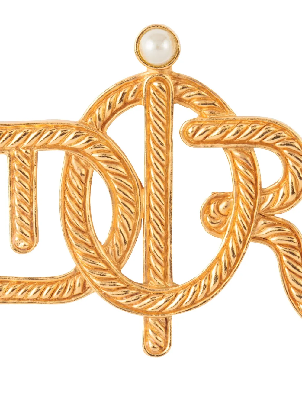Christian Dior Pre-Owned 1980s CD-logo brooch | Image 2