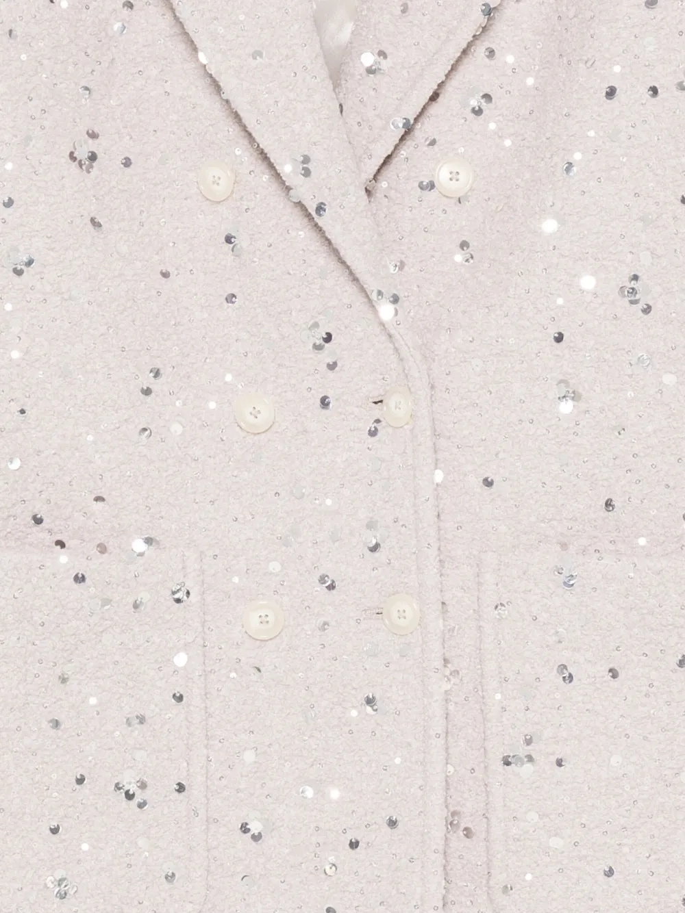 Manuel Ritz Jas verfraaid met pailletten Beige