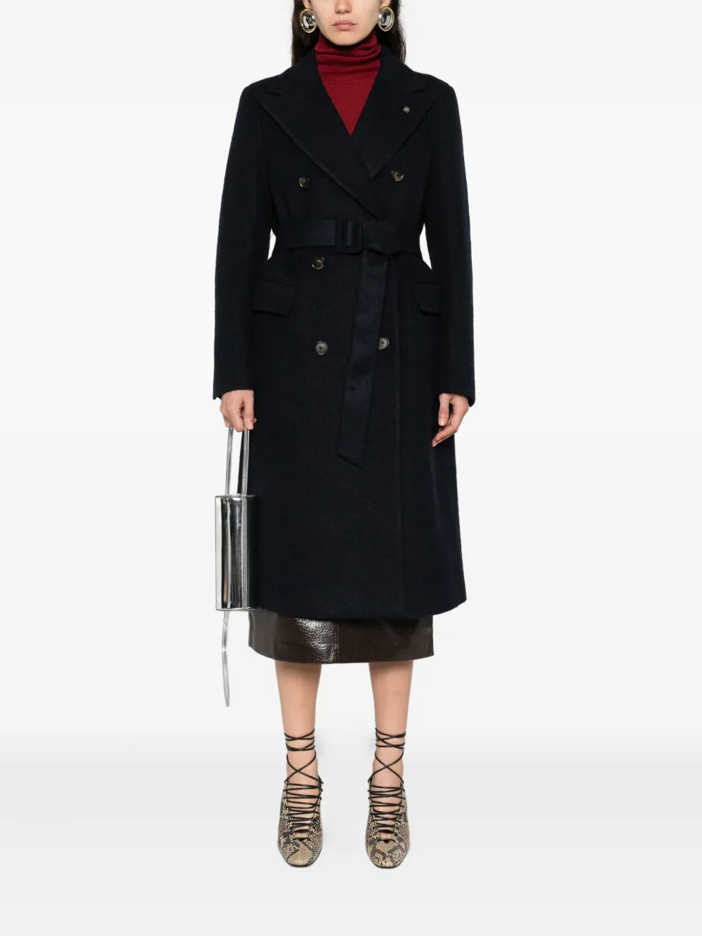Manuel Ritz belted double-breasted coat | Double Breasted & Peacoats | Image 2