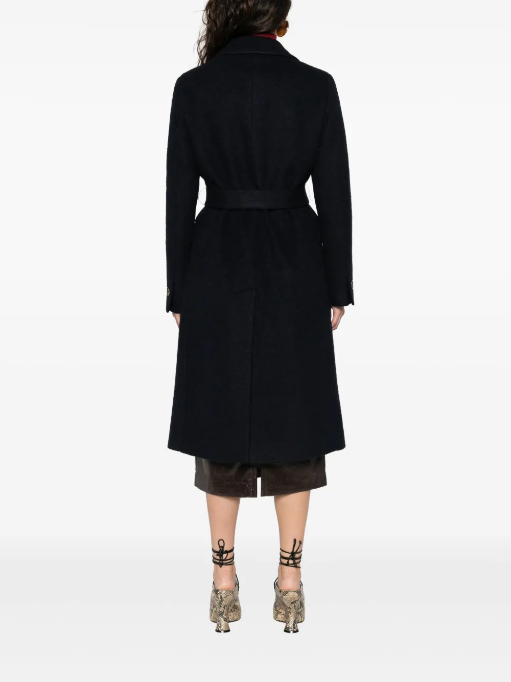 Manuel Ritz Jas met ceintuur Blauw