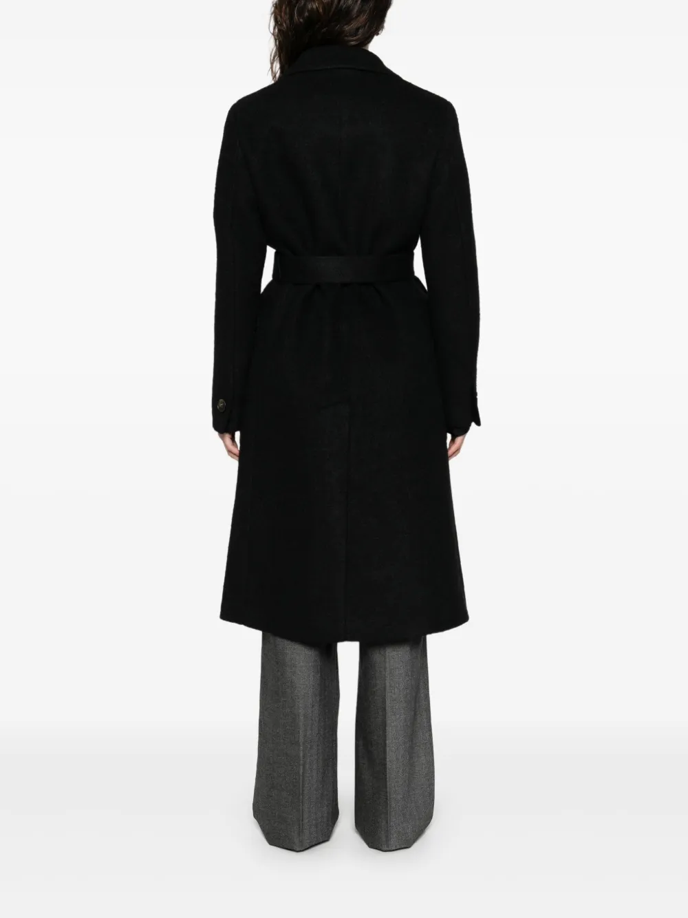 Manuel Ritz Jas met ceintuur Zwart