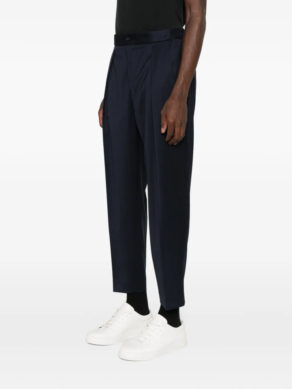 Manuel Ritz Straight broek van wolblend Blauw