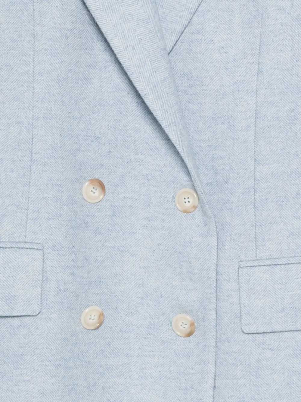 Manuel Ritz Chevron Blazer In Blue