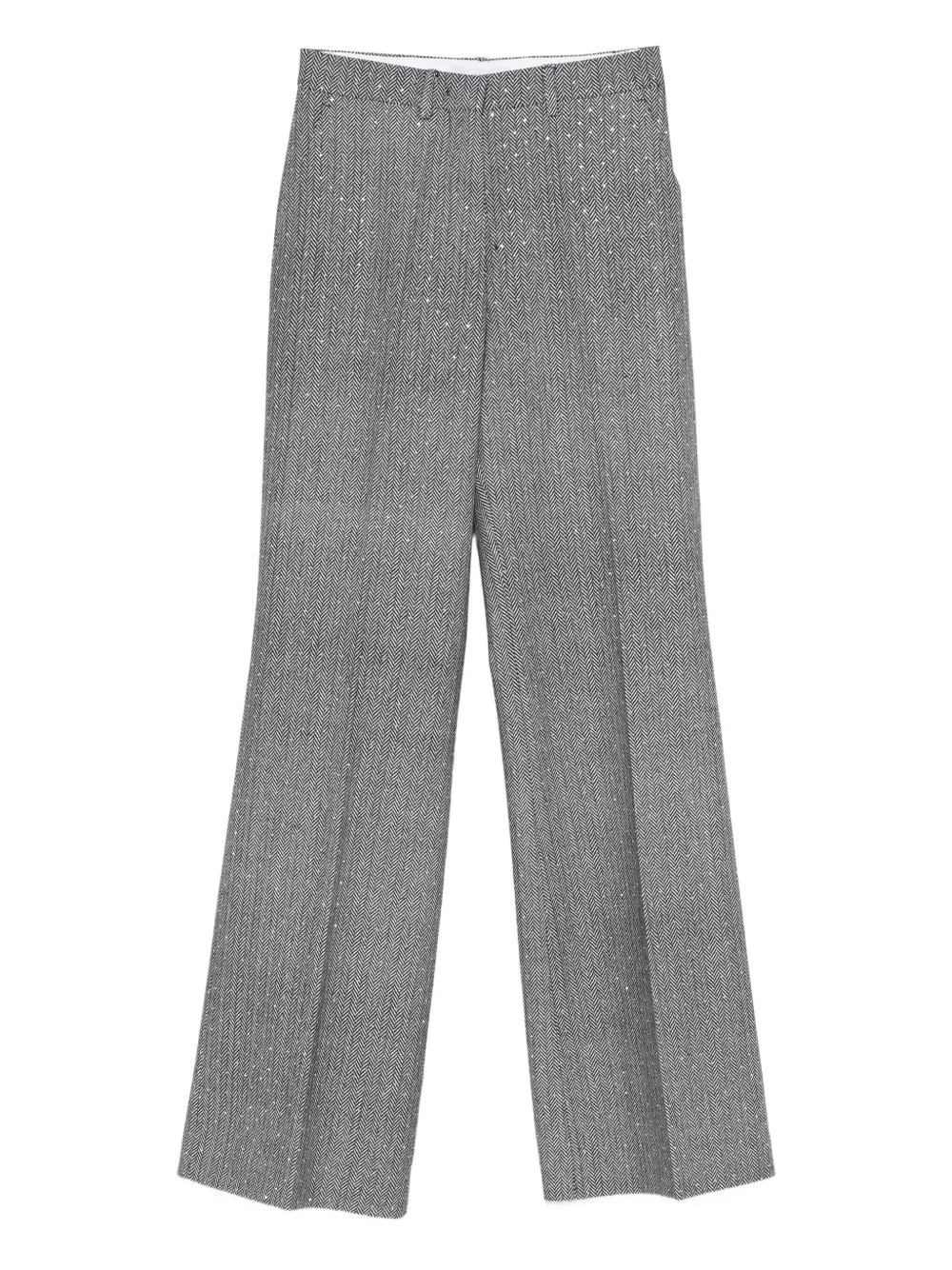 Manuel Ritz chevron trousers | Black | Image 1