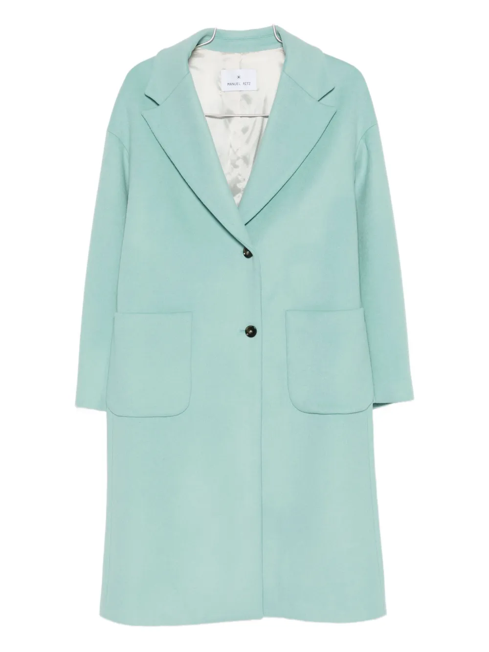 Manuel Ritz patch-pocket wool-blend coat | Blue | Image 1