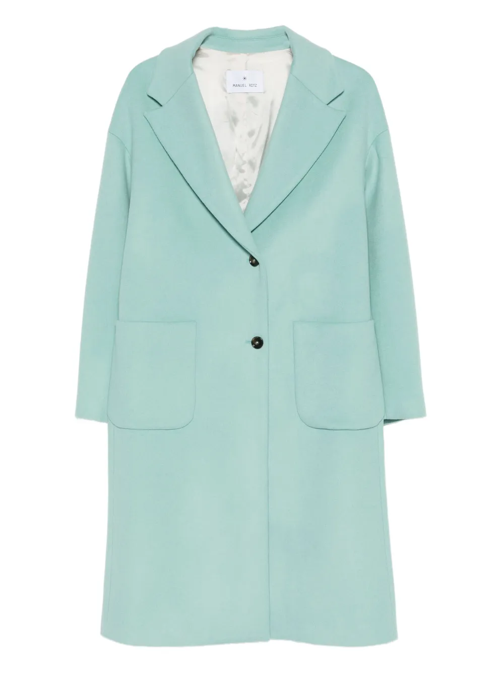 Manuel Ritz patch-pocket wool-blend coat | Blue | Image 1