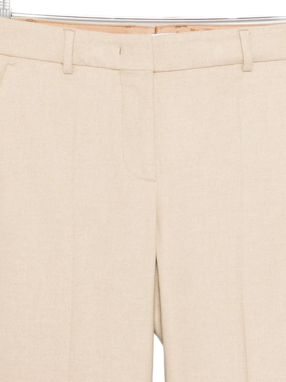 Manuel Ritz Pressed-crease Trousers In Neutral