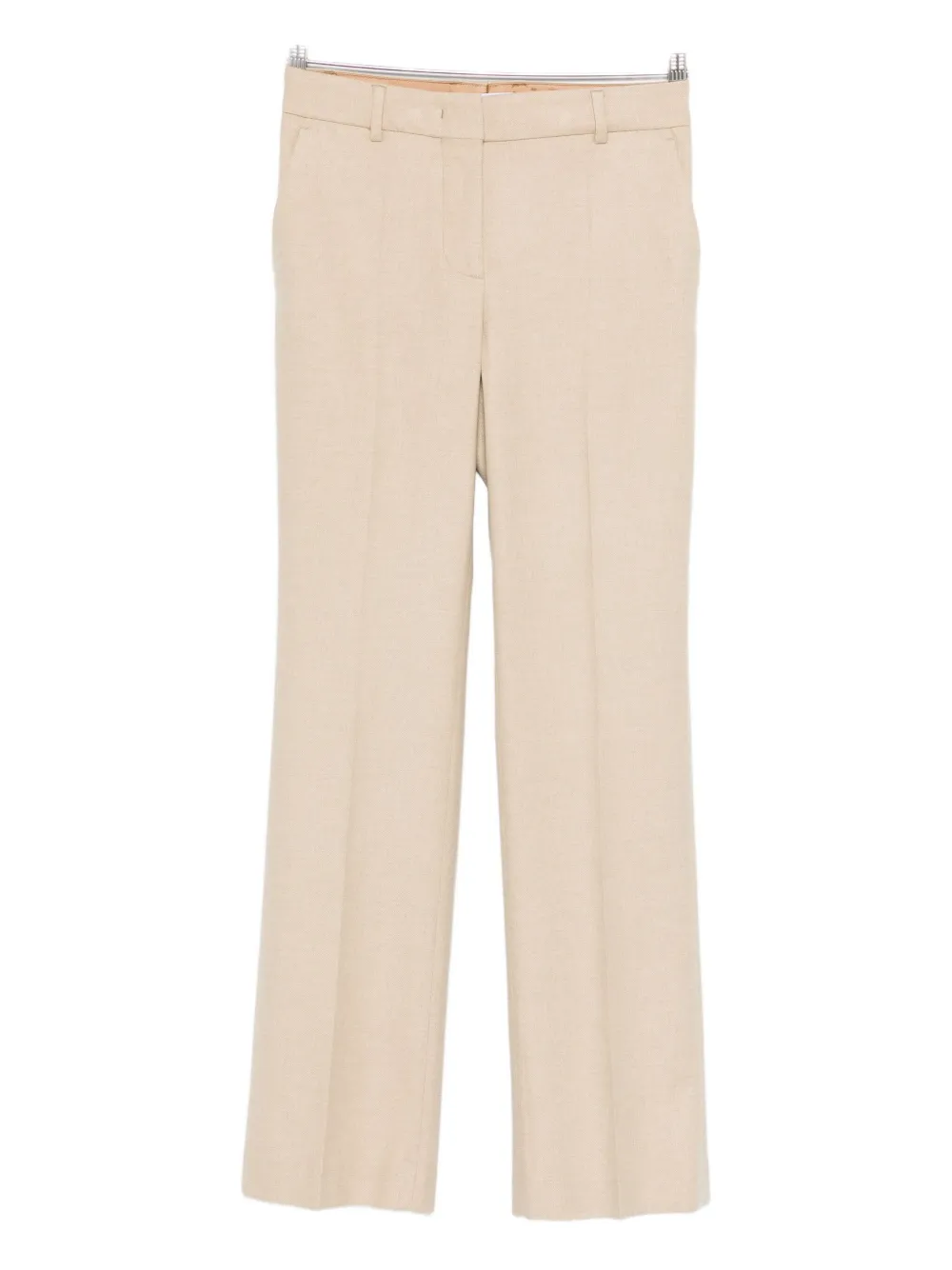 Manuel Ritz pressed-crease trousers | Neutrals | Image 1
