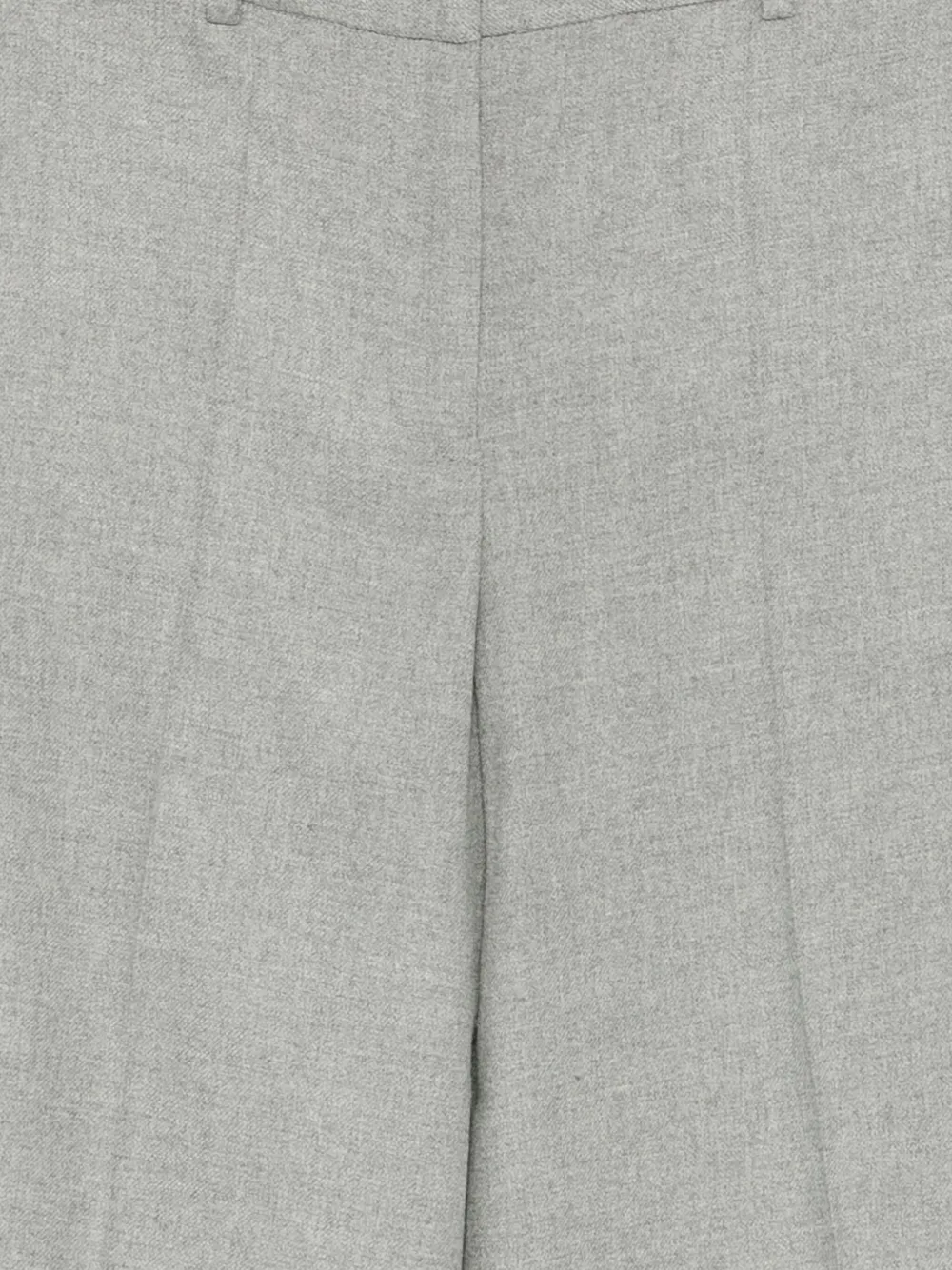 Manuel Ritz Straight Flannel Trousers In Gray