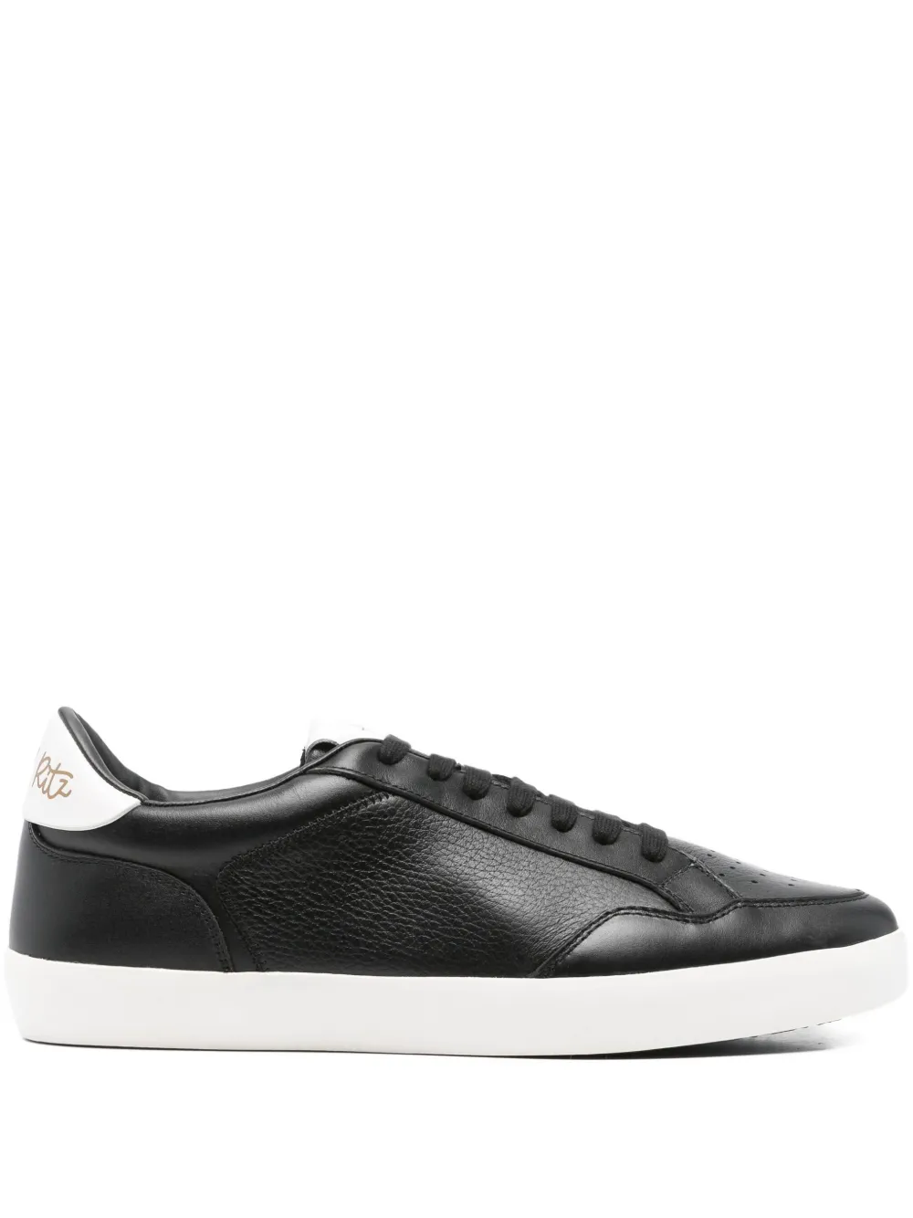 Manuel Ritz perforated leather sneakers | Black | Image 1