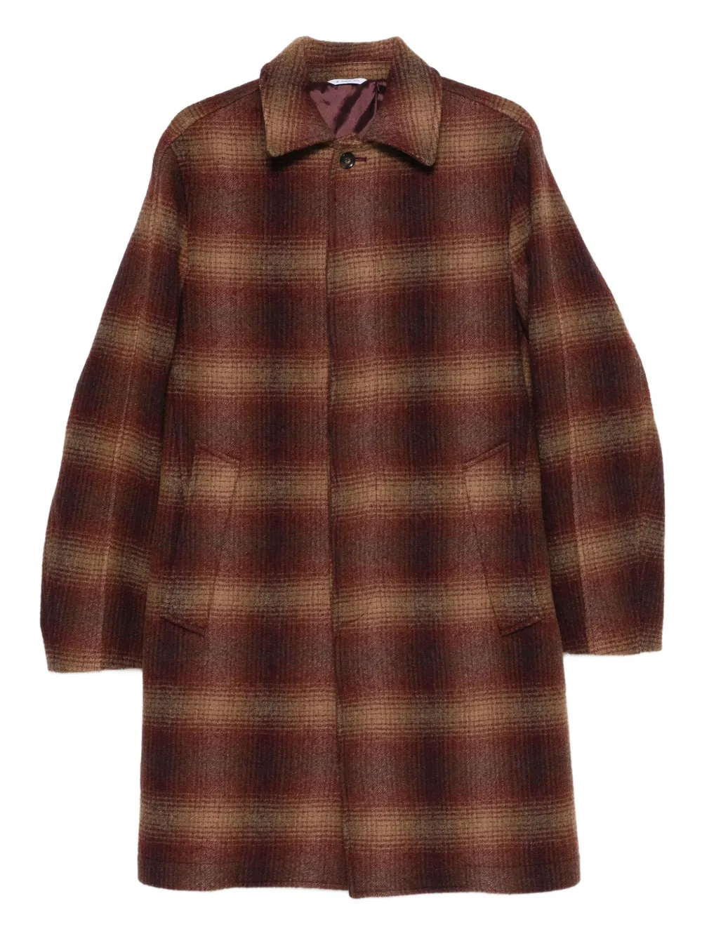 Manuel Ritz checked coat | Red | Image 1