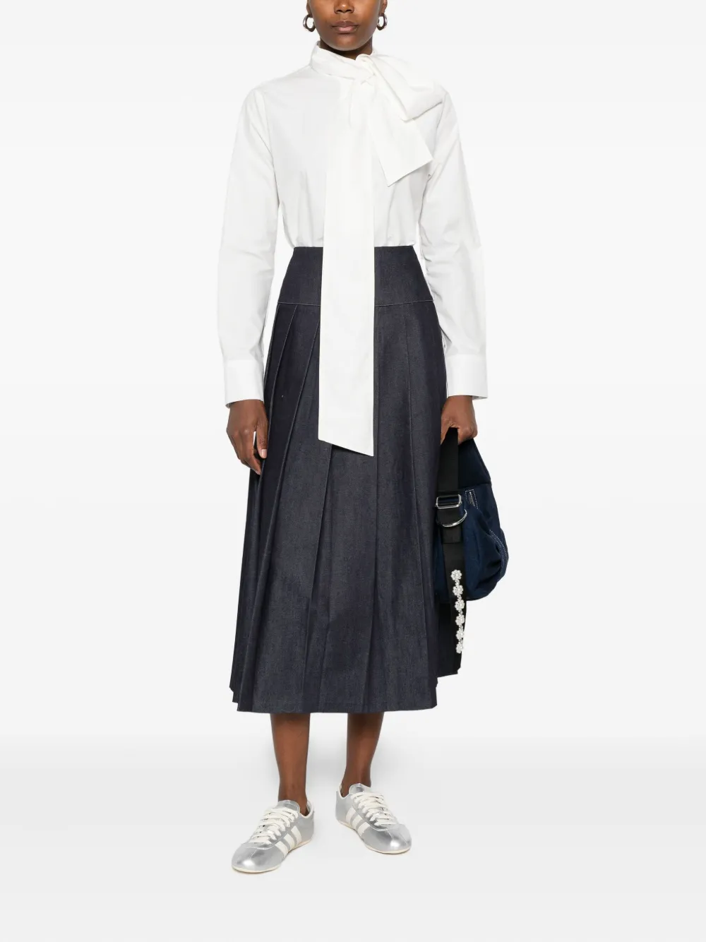 Manuel Ritz Popeline katoenen blouse - Wit