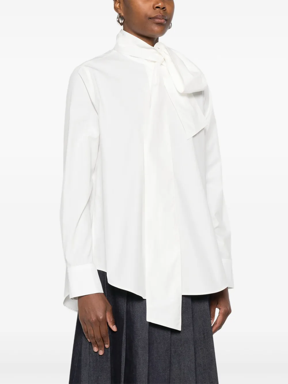 Manuel Ritz Popeline katoenen blouse Wit