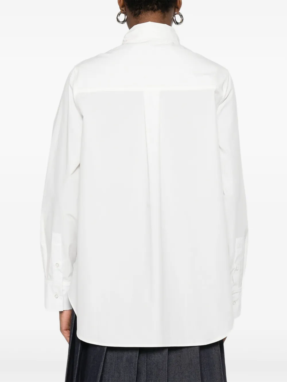 Manuel Ritz Popeline katoenen blouse Wit