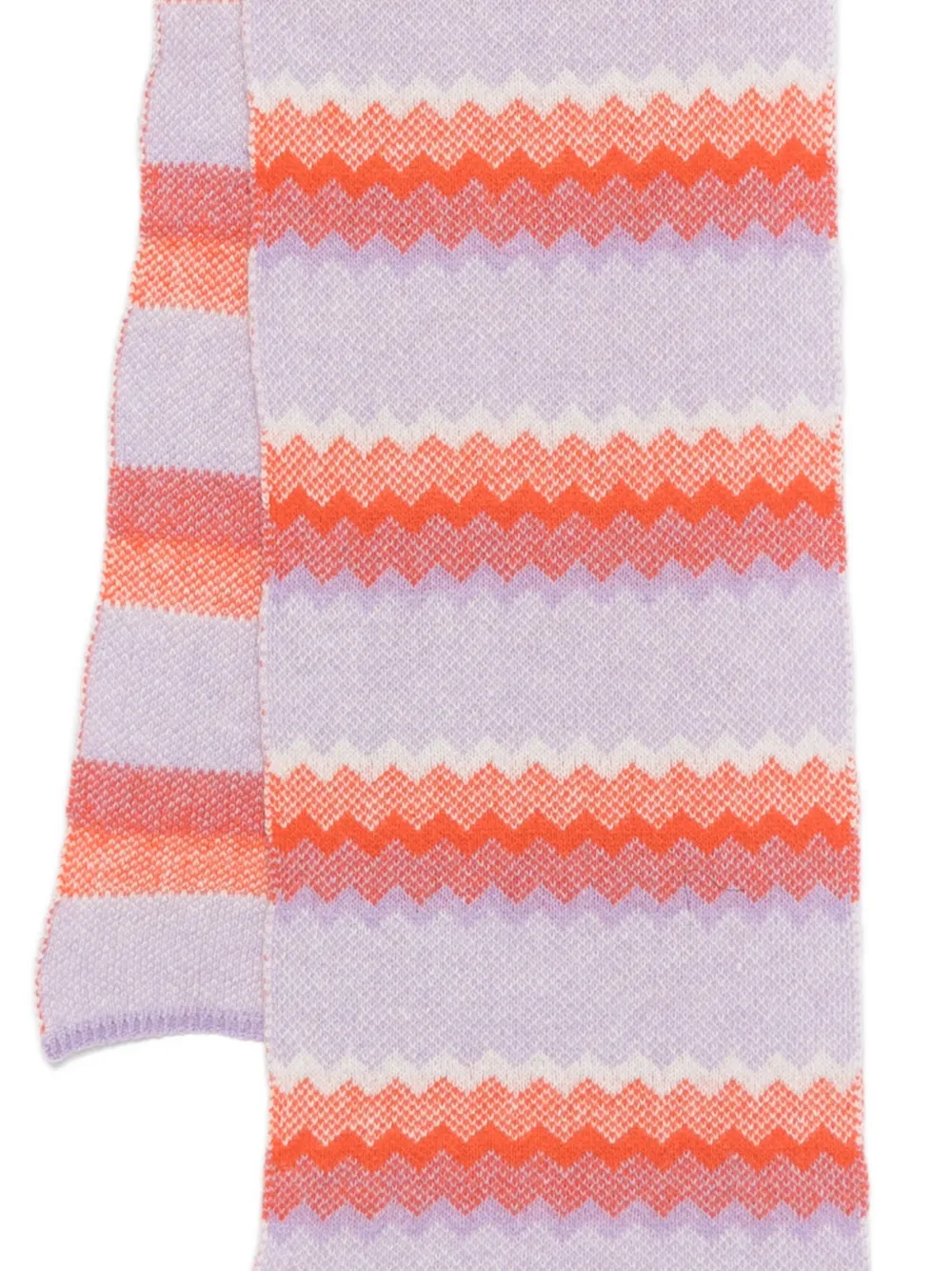 Manuel Ritz Striped Scarf In Brown