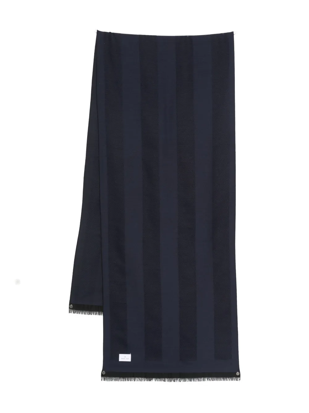 Manuel Ritz Striped Scarf In Blue