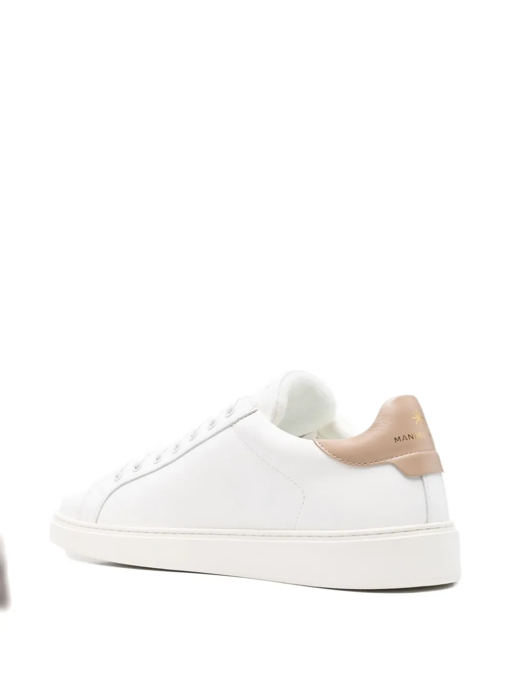 Manuel Ritz Leather Sneakers In White