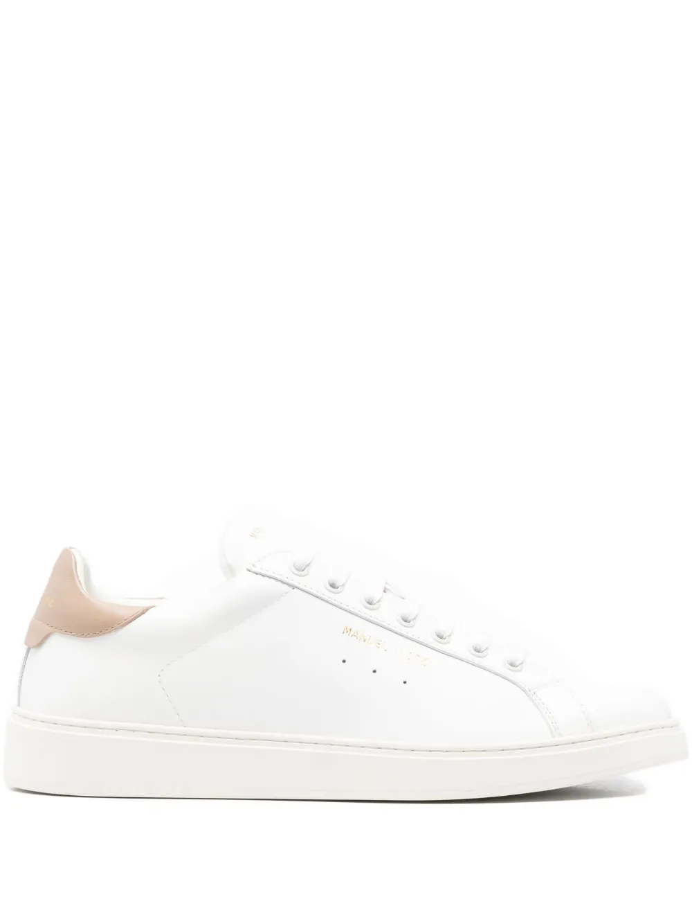 Manuel Ritz Leather Sneakers In White