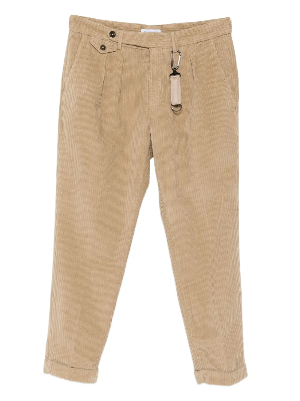 Manuel Ritz pleated straight-leg trousers | Neutrals | Image 1
