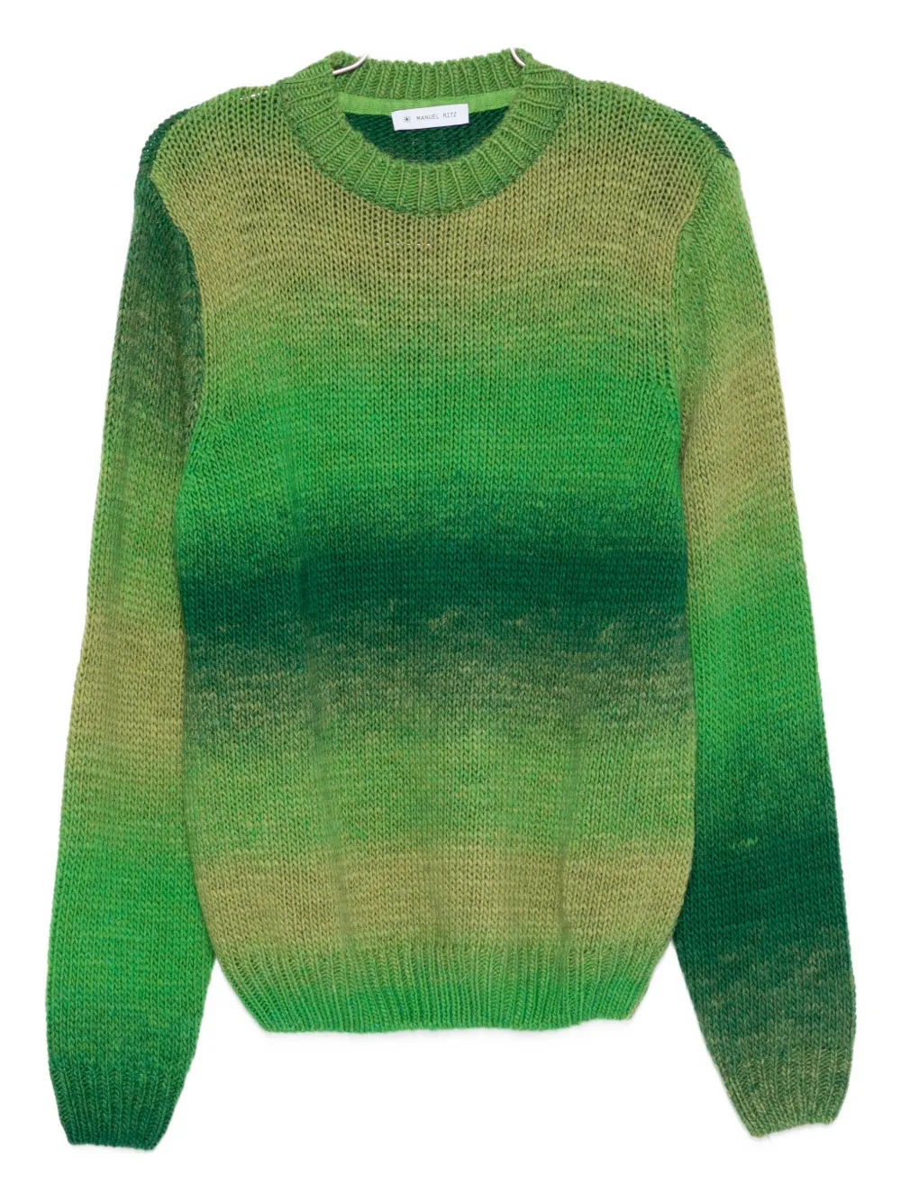 Manuel Ritz gradient-effect alpaca-blend sweater | Green | Image 1