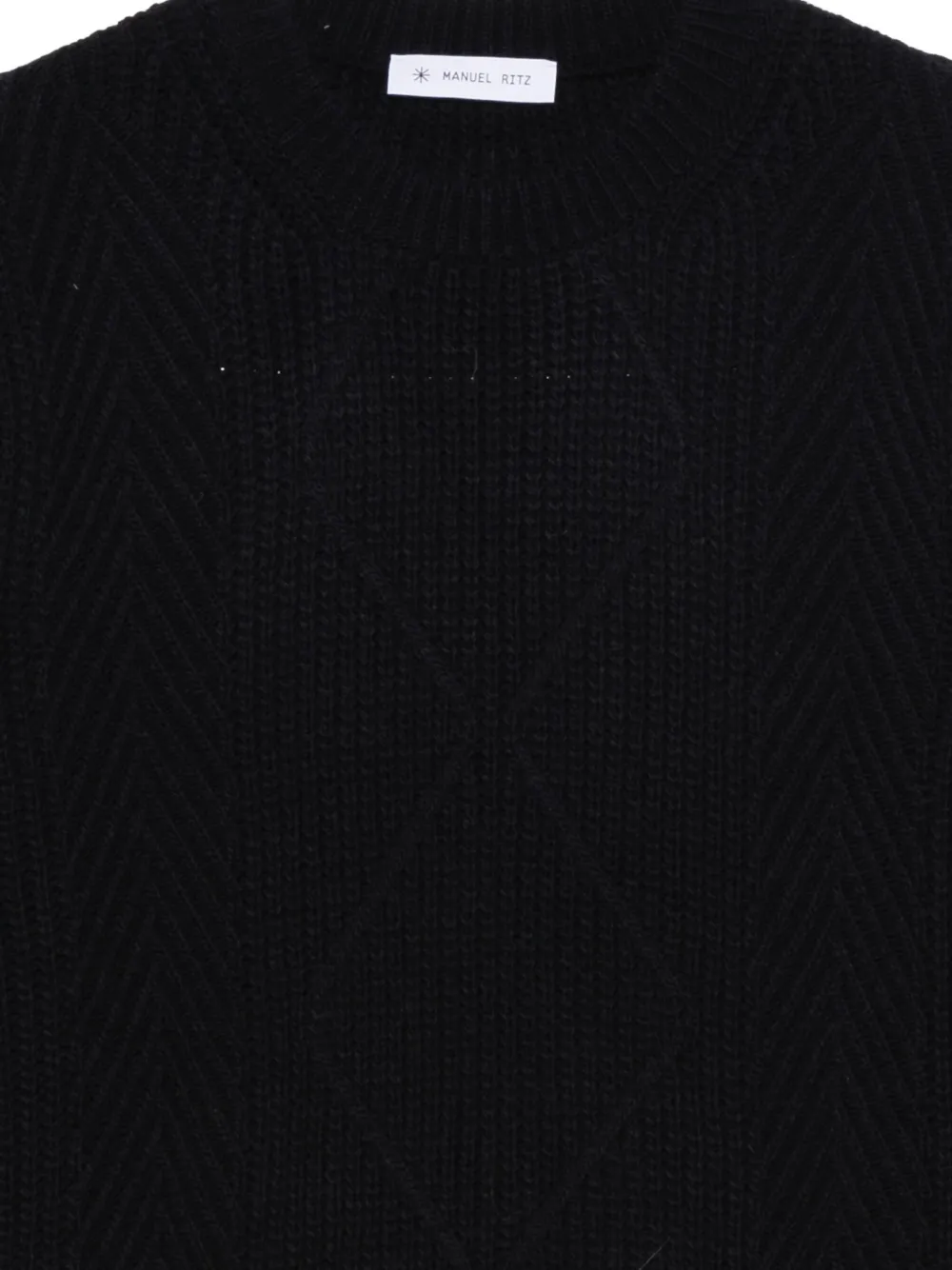 Manuel Ritz Geribbelde sweater Blauw