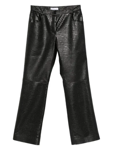 Manuel Ritz faux-leather trousers