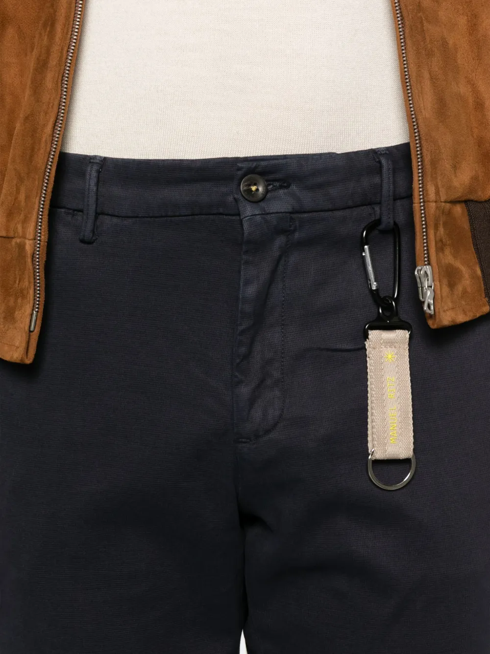 Manuel Ritz Skinny broek met applicatie Blauw