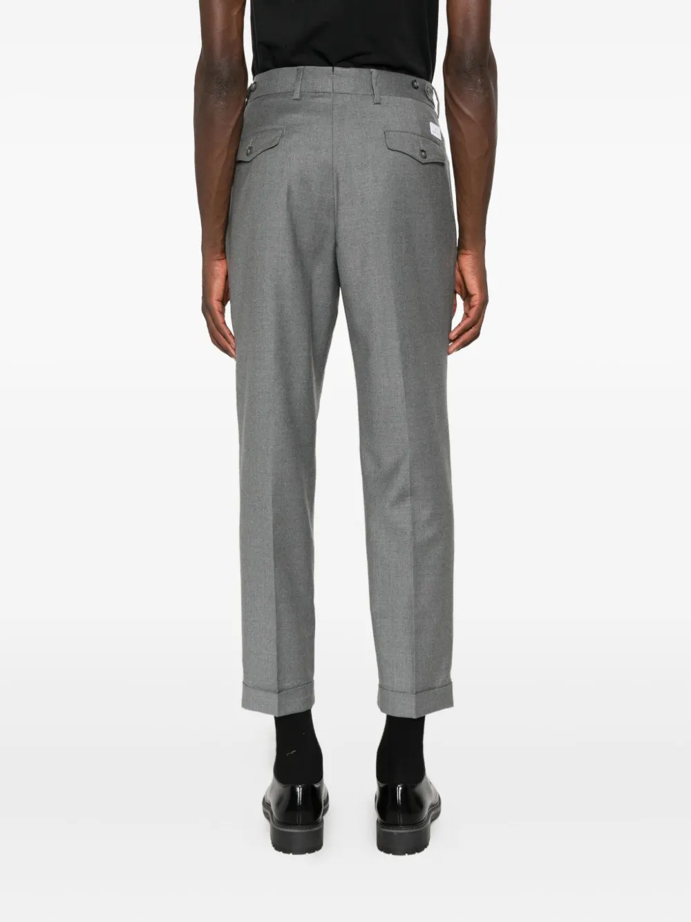 Manuel Ritz Broek met geplooid detail Grijs