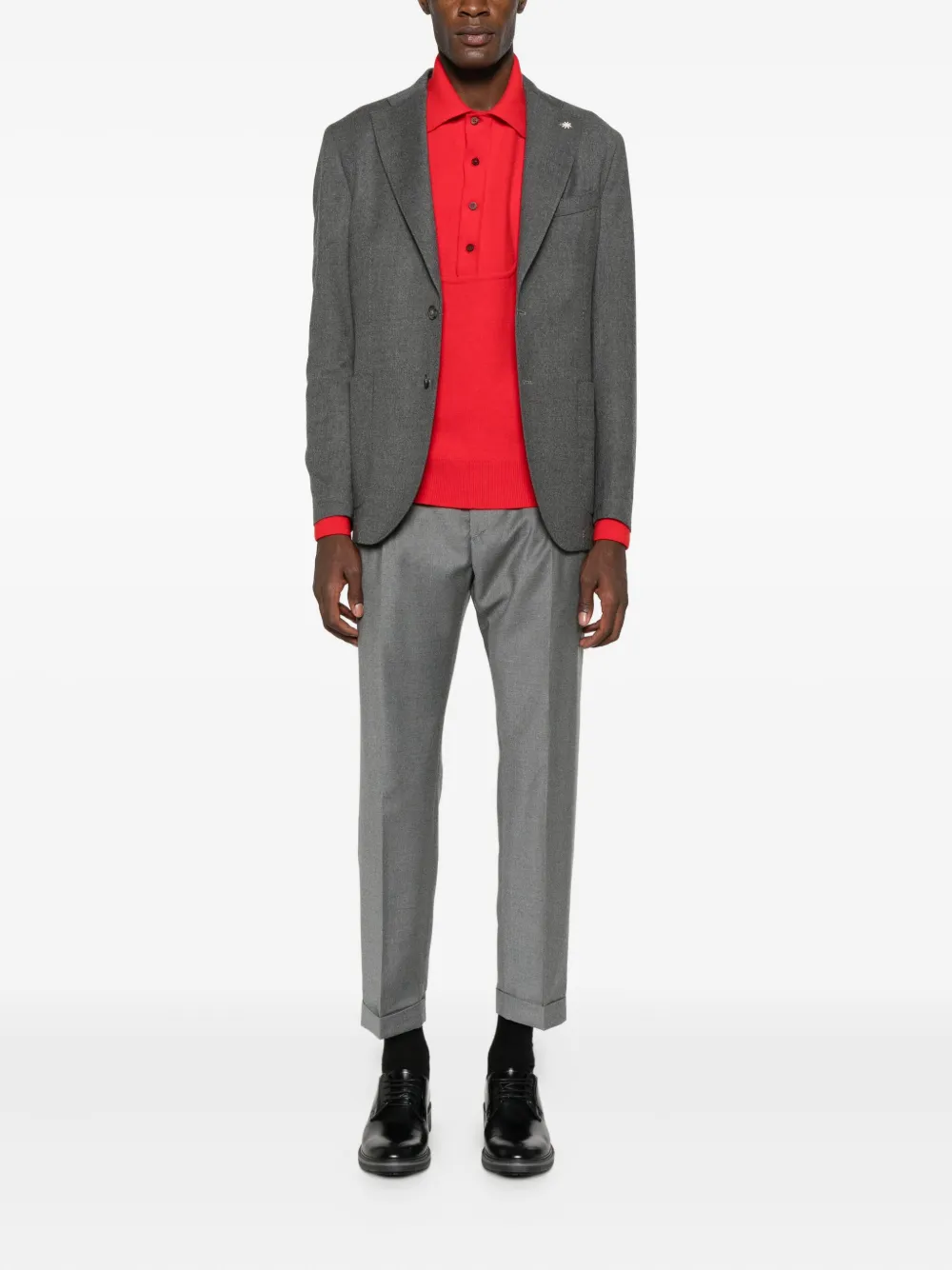 Manuel Ritz double-pleat trousers - Grijs