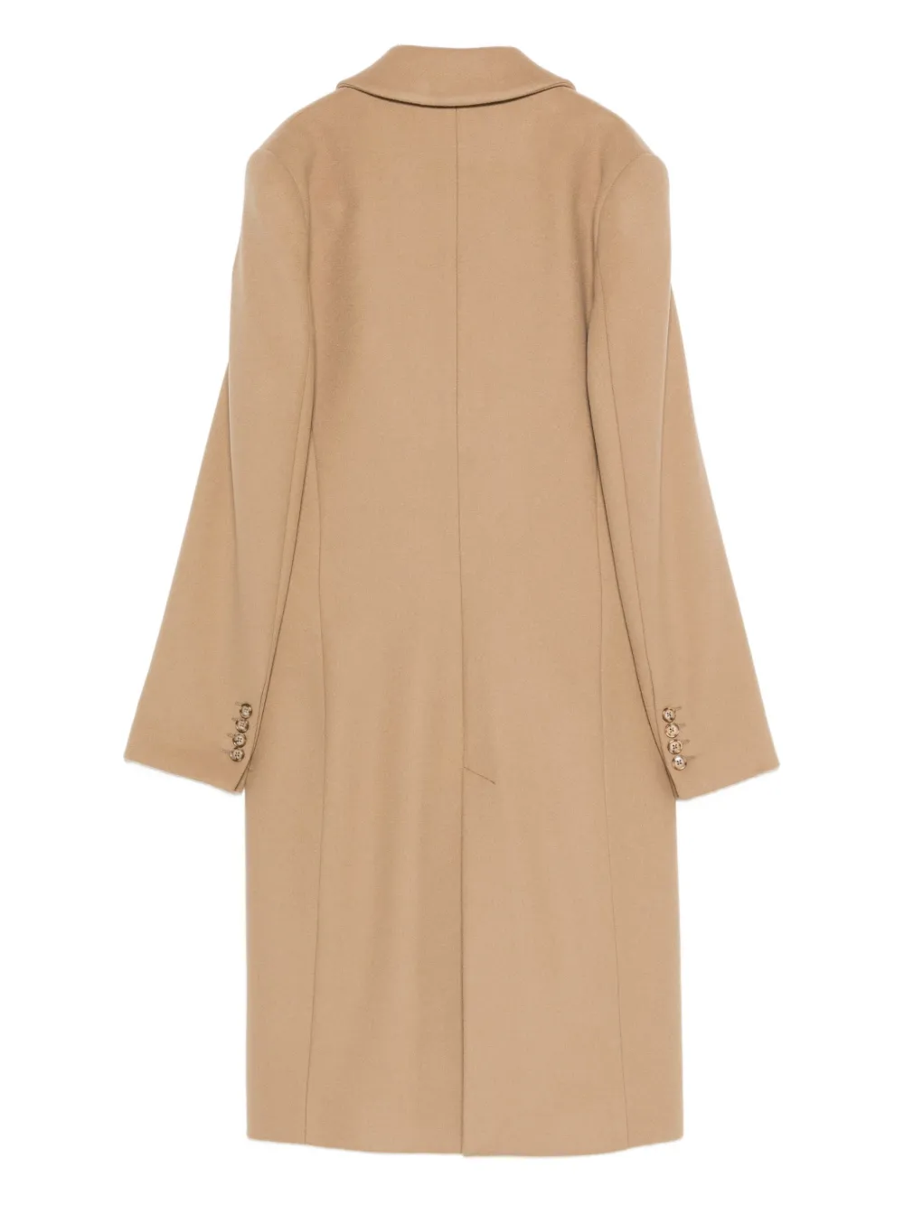 Manuel Ritz Double-breasted Wool-blend Coat In Neutral