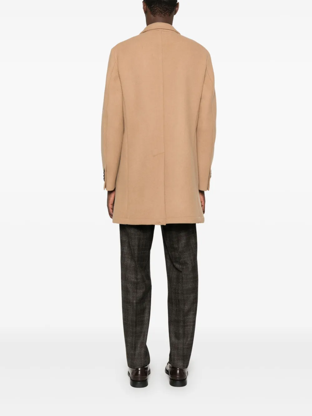 Manuel Ritz Jas met enkele rij knopen Beige