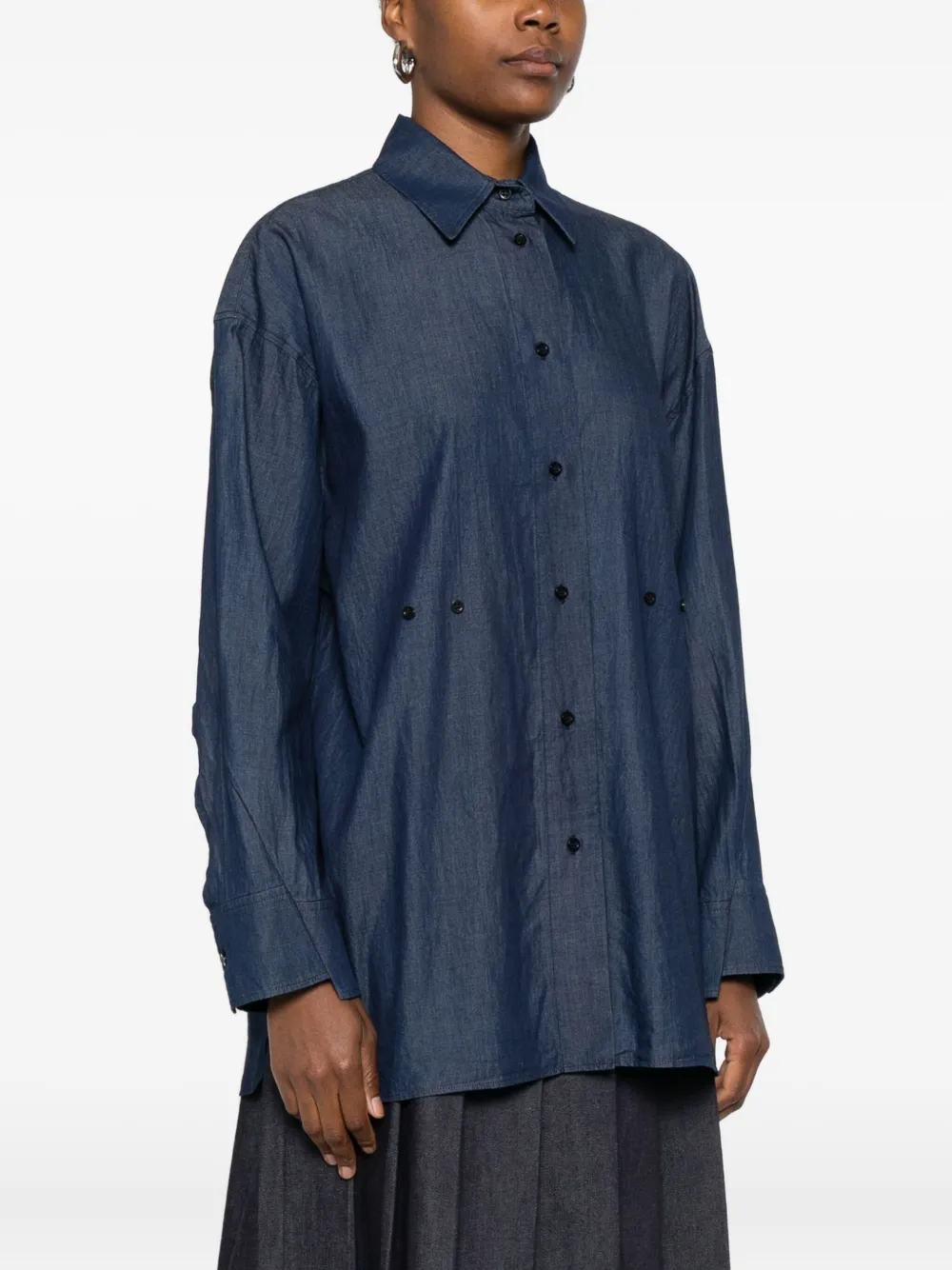 Manuel Ritz Long-sleeve Shirt In Blue