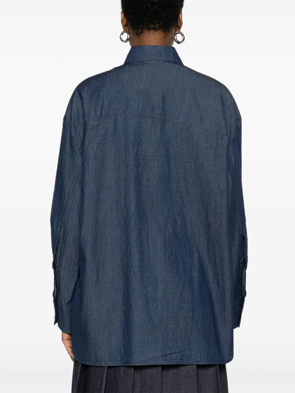 Manuel Ritz blouse met lange mouwen Blauw