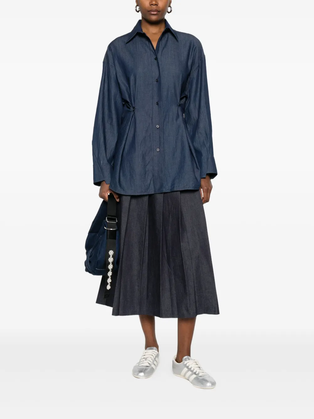 Manuel Ritz blouse met lange mouwen - Blauw
